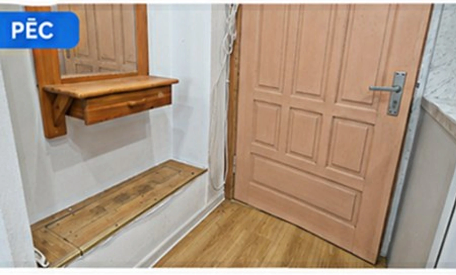 Entrance area and door after being cleaned by TERSUS — After